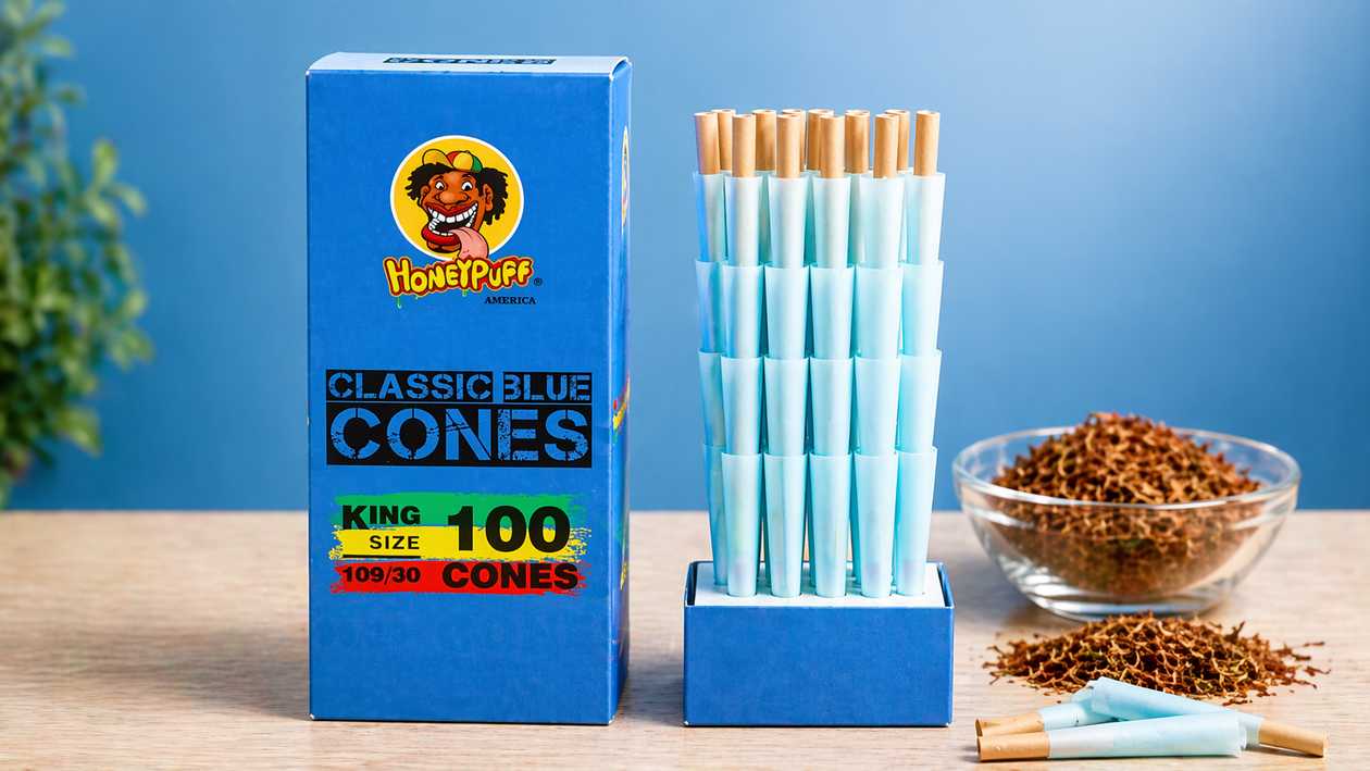 HoneyPuff Classic Blue Cones - 1 ədəd