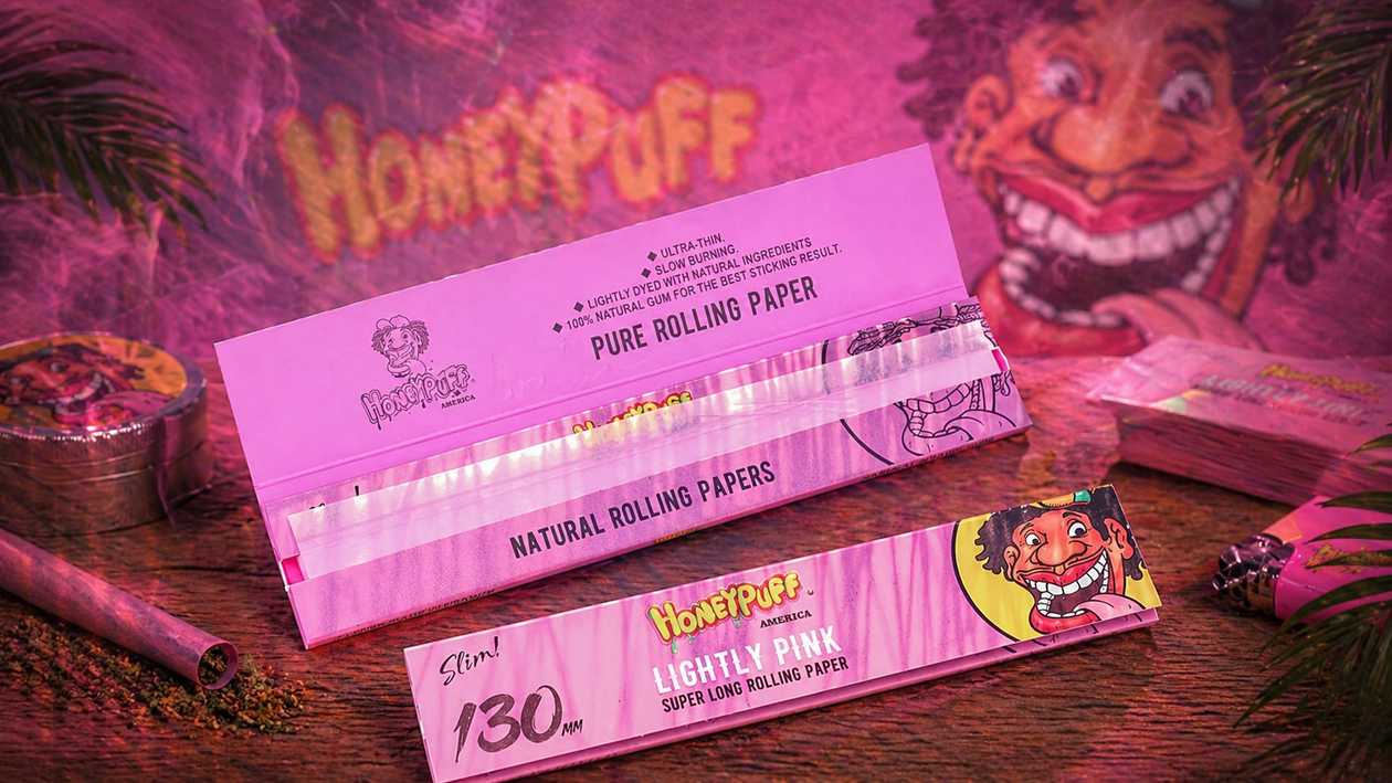 HoneyPuff rolling papers Pink (siqaret kağızı)