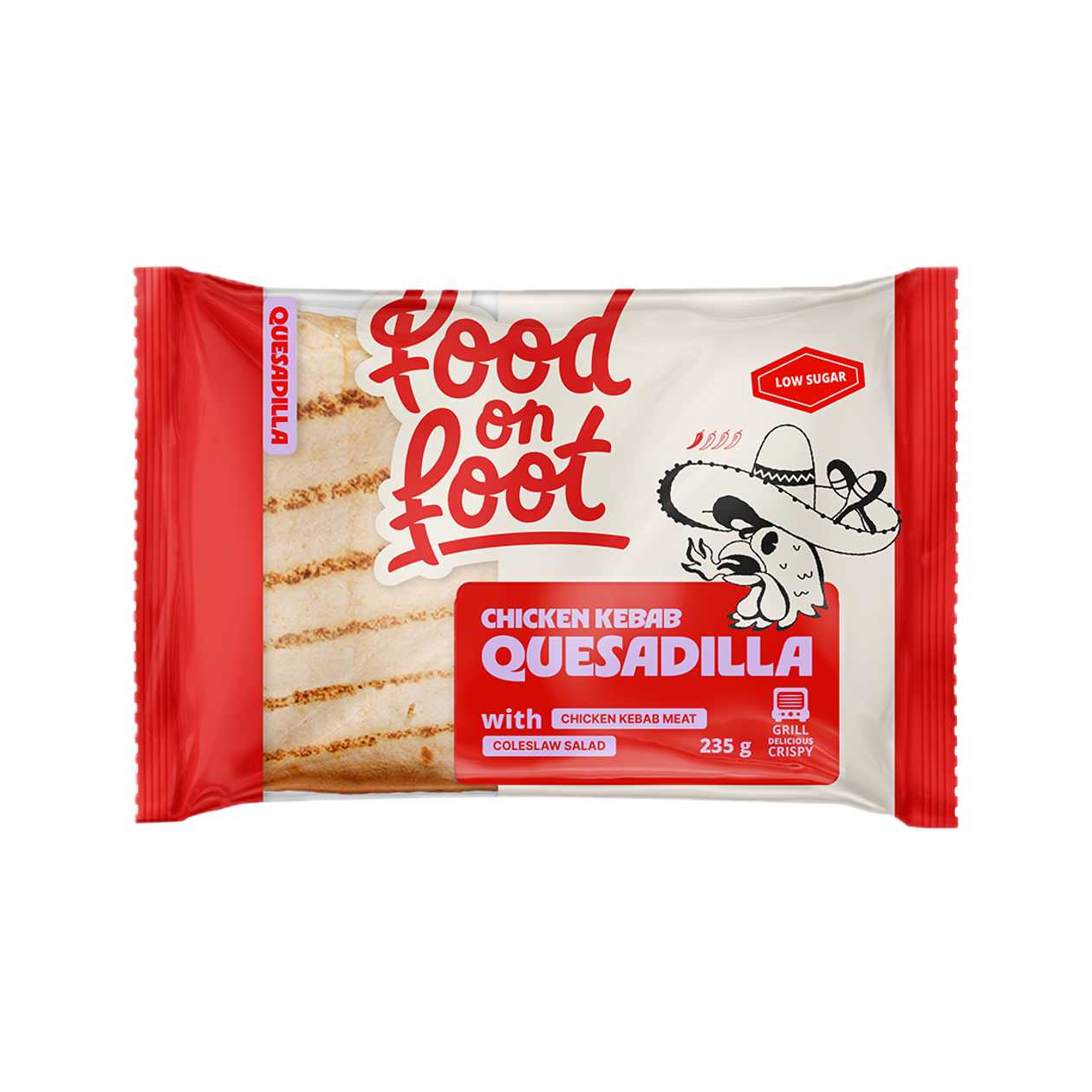 Mantinga, quesadilla kana kebabiliha ja Coleslaw salatiga, 235g (aegub peagi)