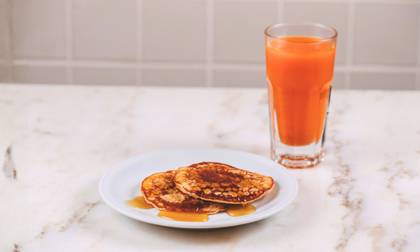 Menu panquecas com mel