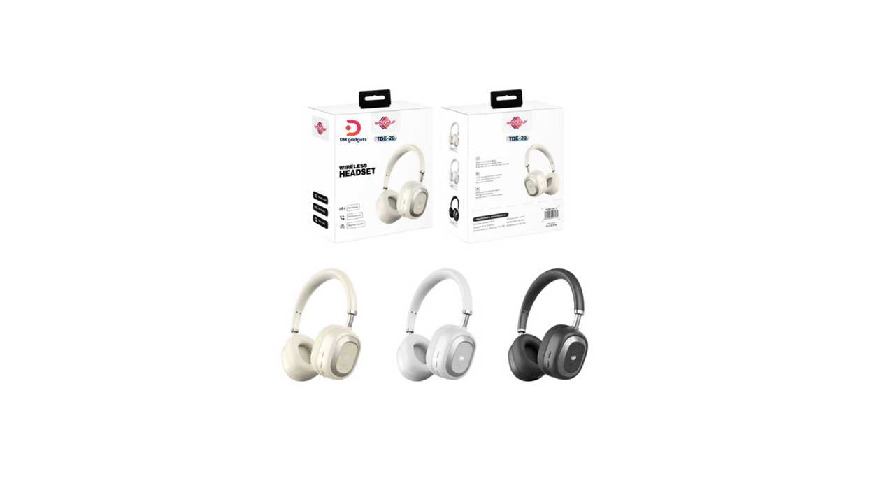 #514V-D#Wisdomup®TDE-20 Wireless BT 5.4 Headset – Apricot