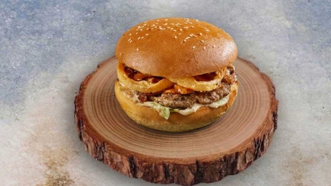 BBQ burger ət ilə