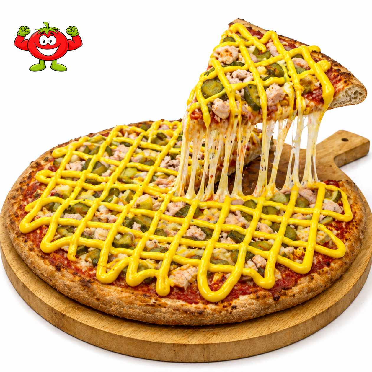 Protein Pizza with Chicken - Large 35 sm