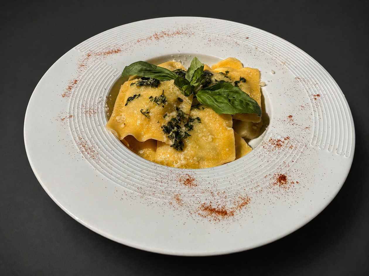Ravioli with Asparagus