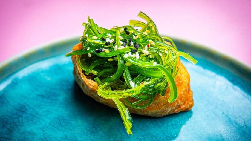 Inari with Wakame Salad