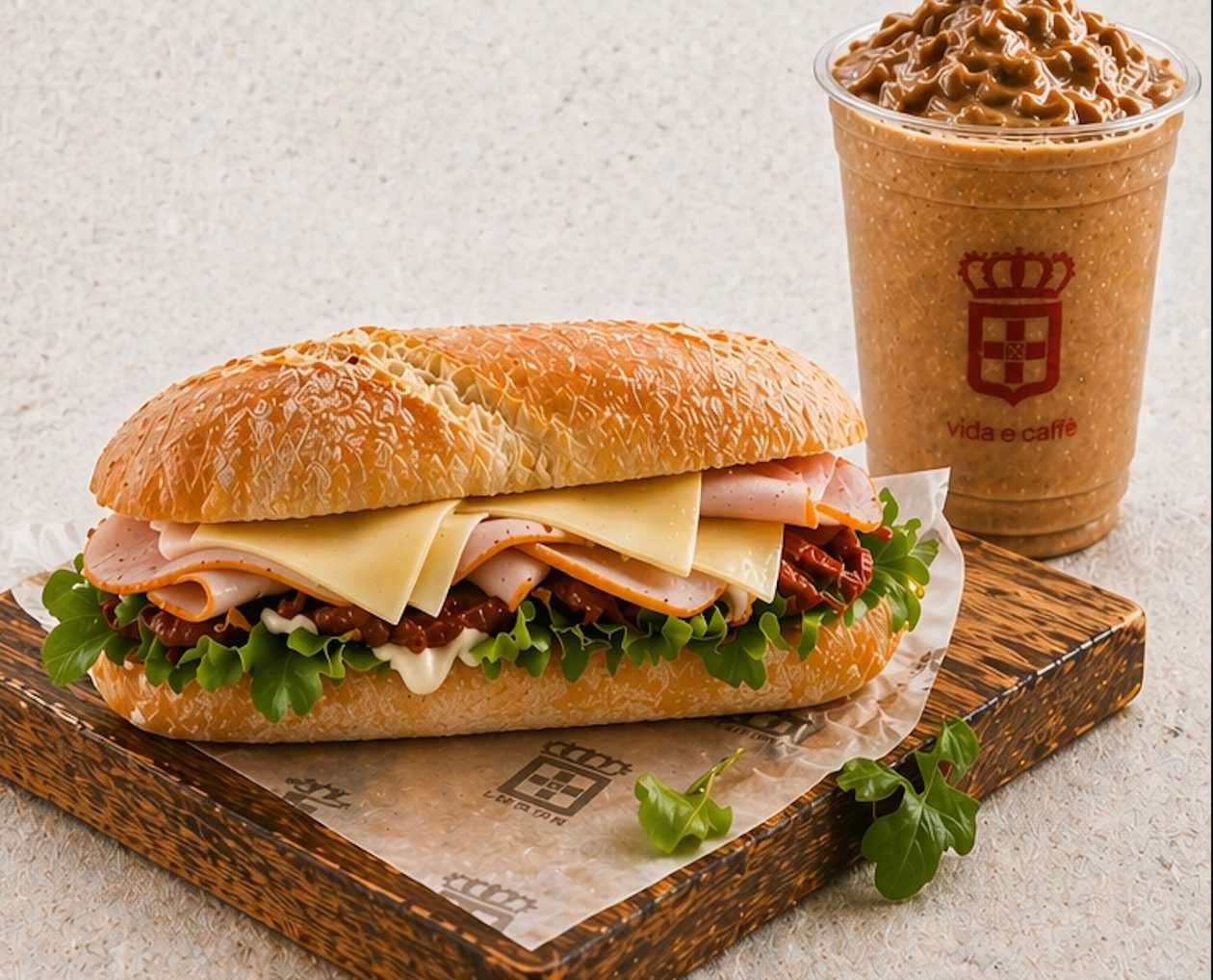 Turkey & Cheese Sandwich + Chocolate Frio