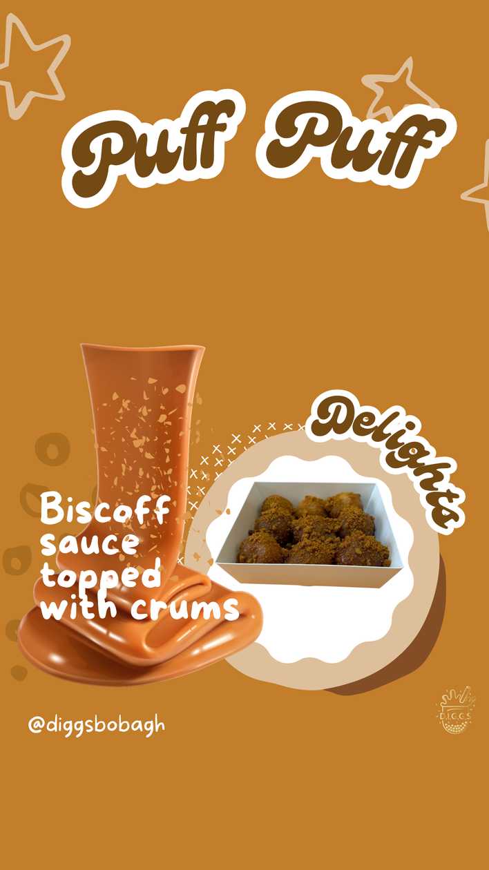 Lotus Crumbs & Sauce Puff Puff