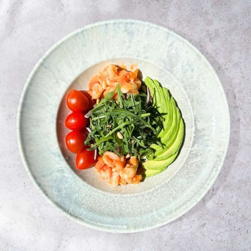 Warm Salad with Shrimp  - 400 gr