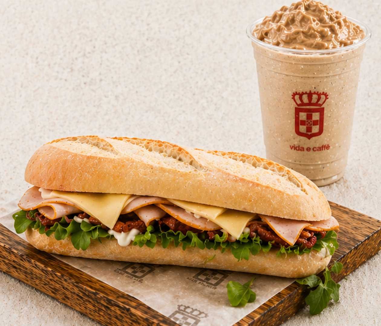 Turkey & Cheese Sandwich + Frappuccino
