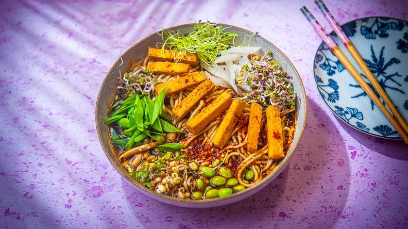 Ramen with Smoky Tofu