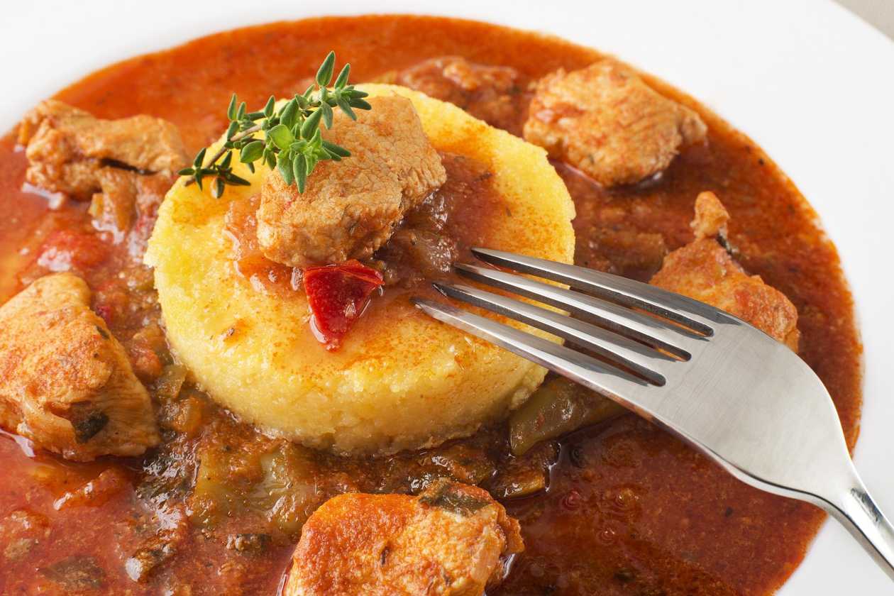 Meatball Soup – Pork Goulash with Polenta