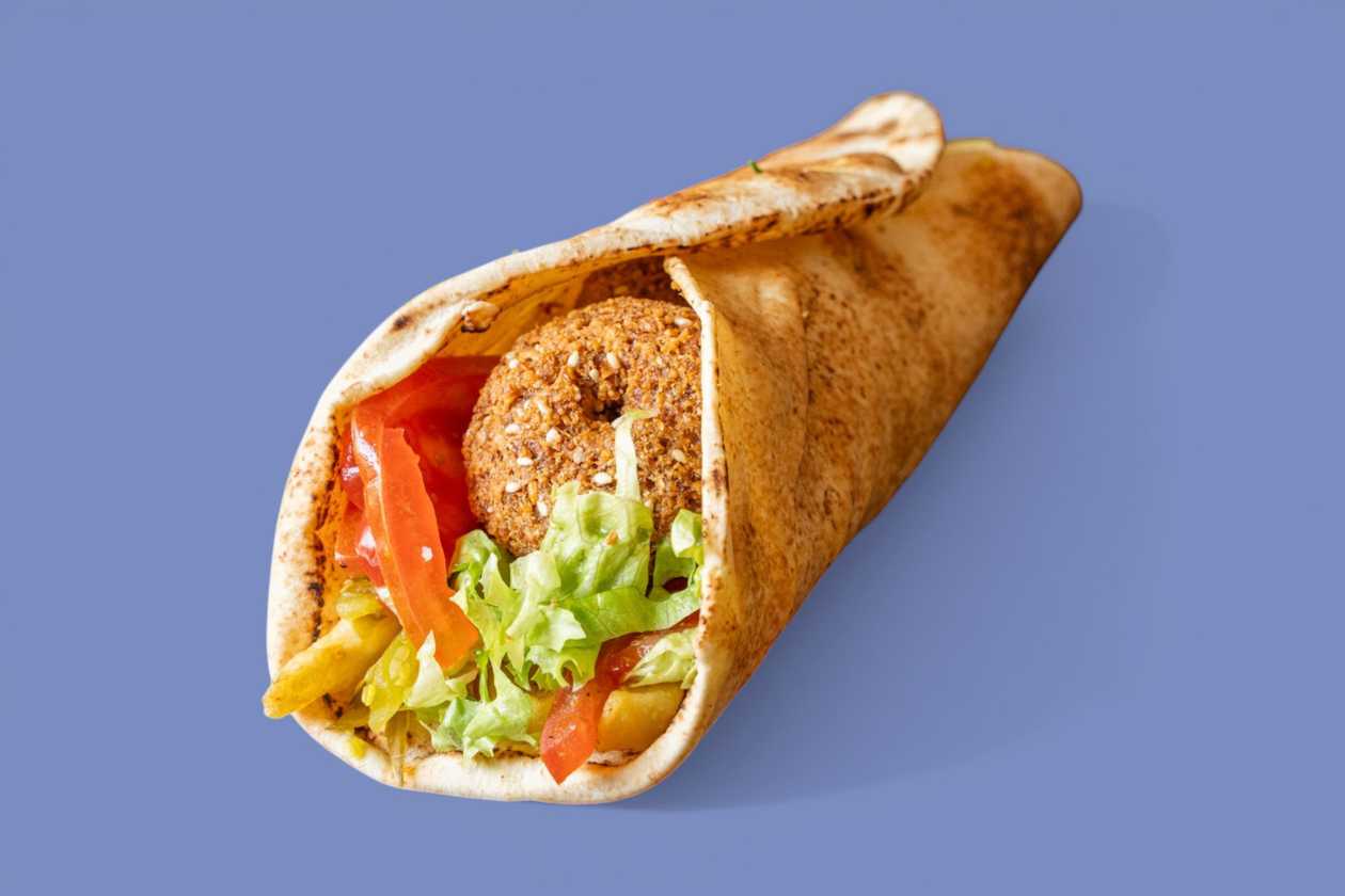Large Falafel and Coca-Cola