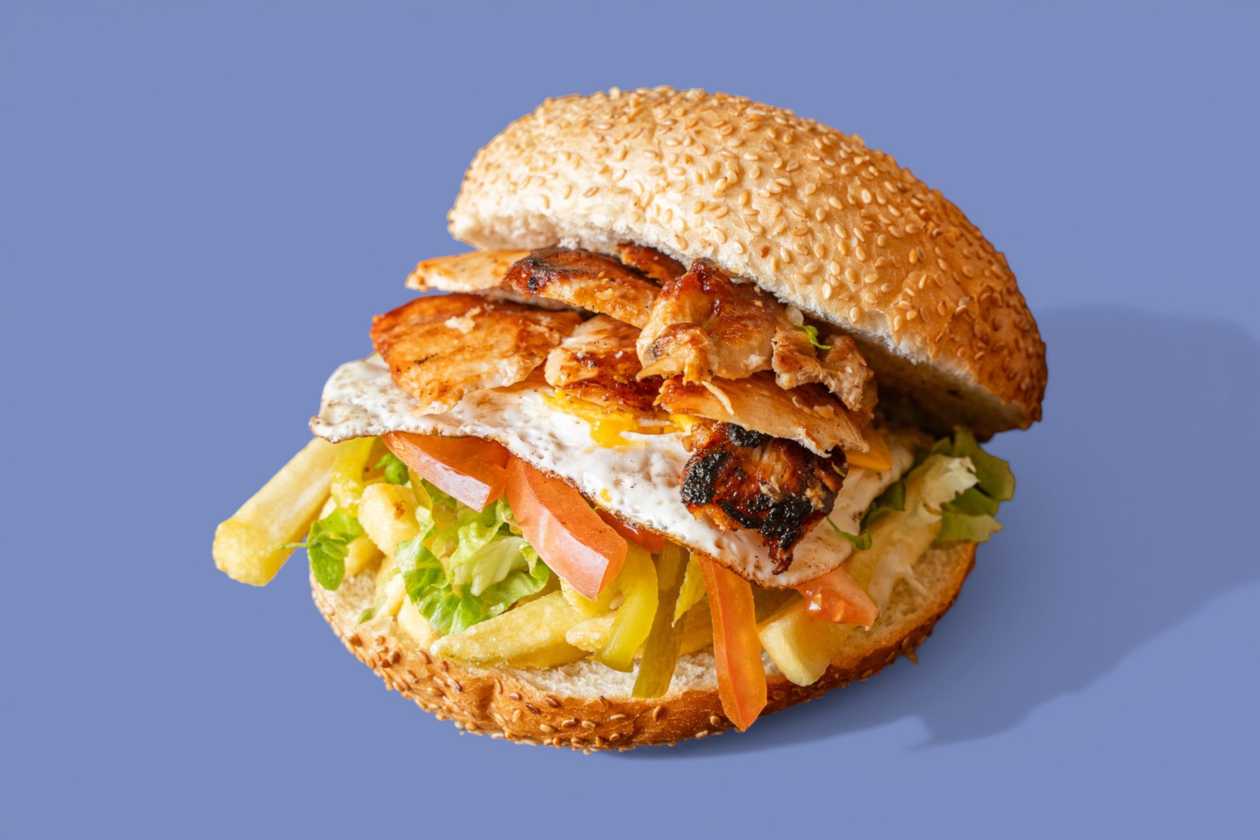 Chicken Doner Meat Burger