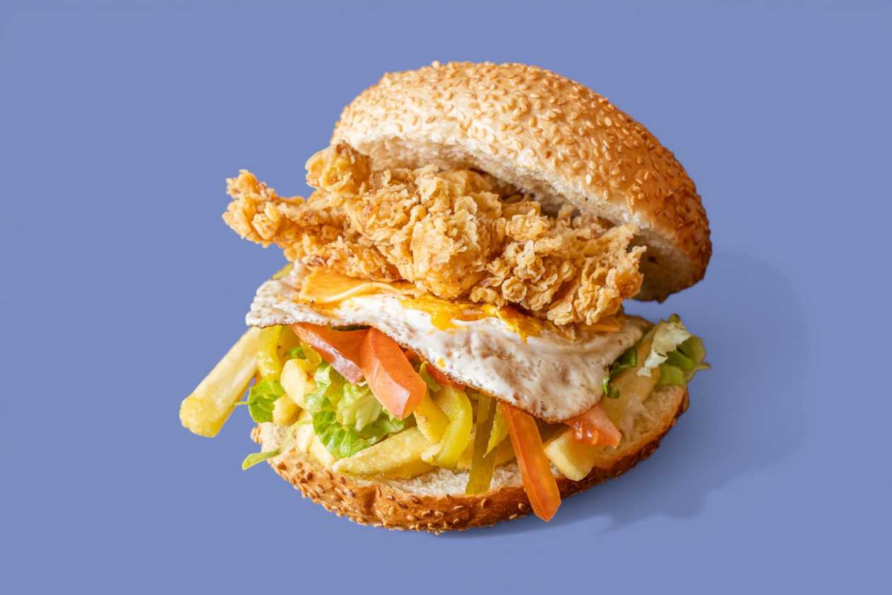 Chicken Burger with Egg