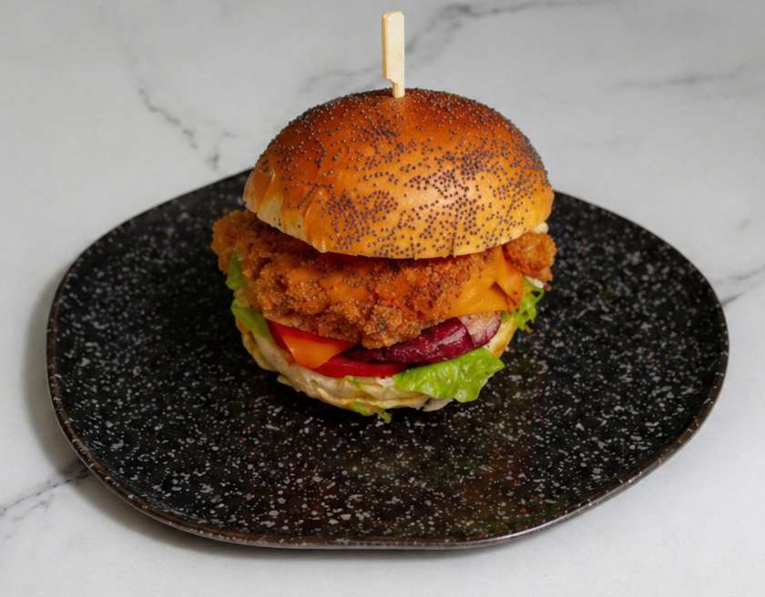 Oyster Mushroom Burger 🌱
