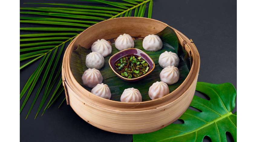 Dim Sum z wołowiną i prażonym chilli
