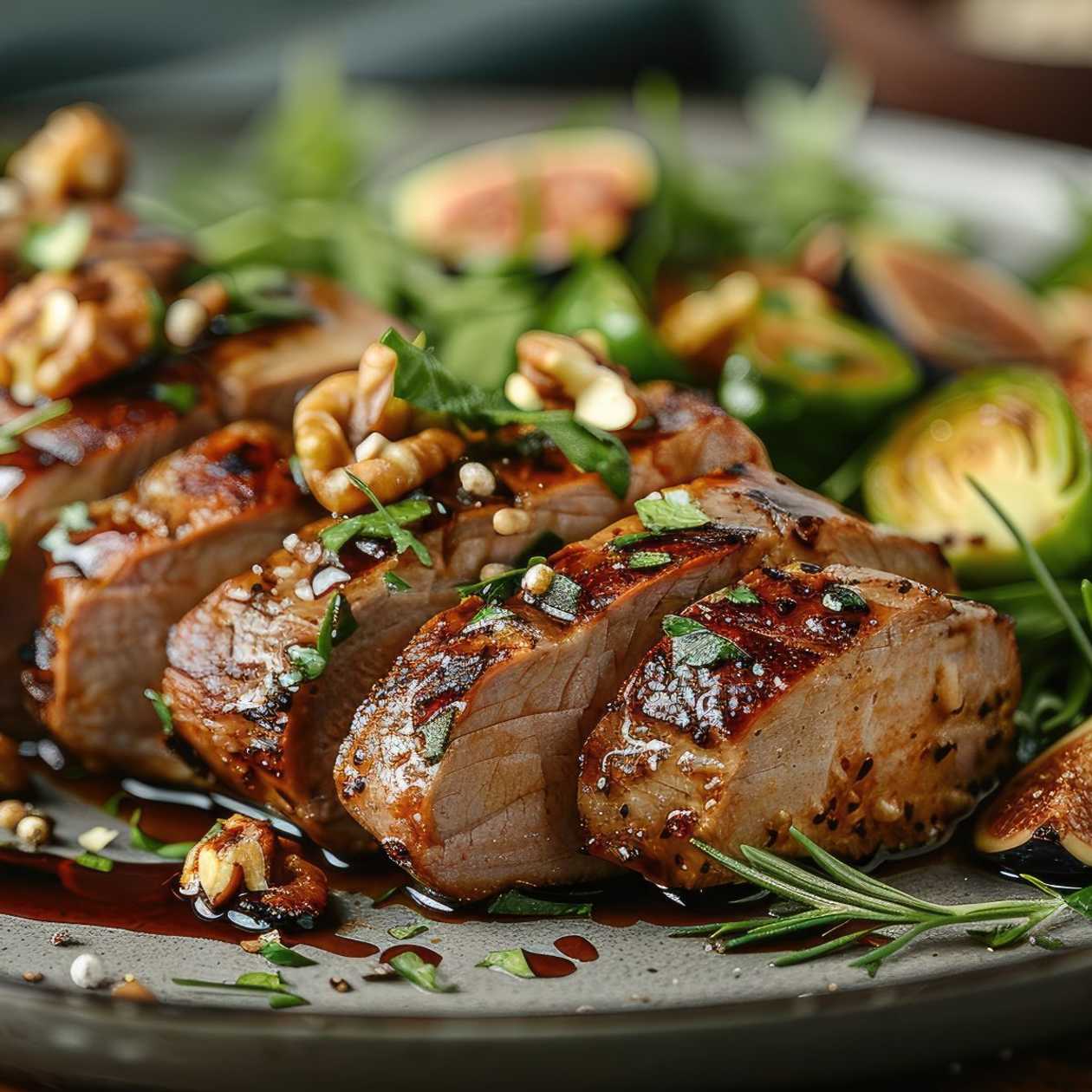 Pork Tenderloin Steak with Pepper Sauce