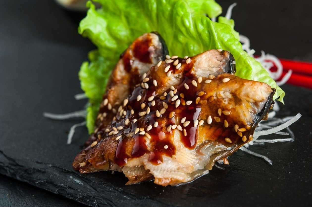 #65 Sashimi with eel 3pcs