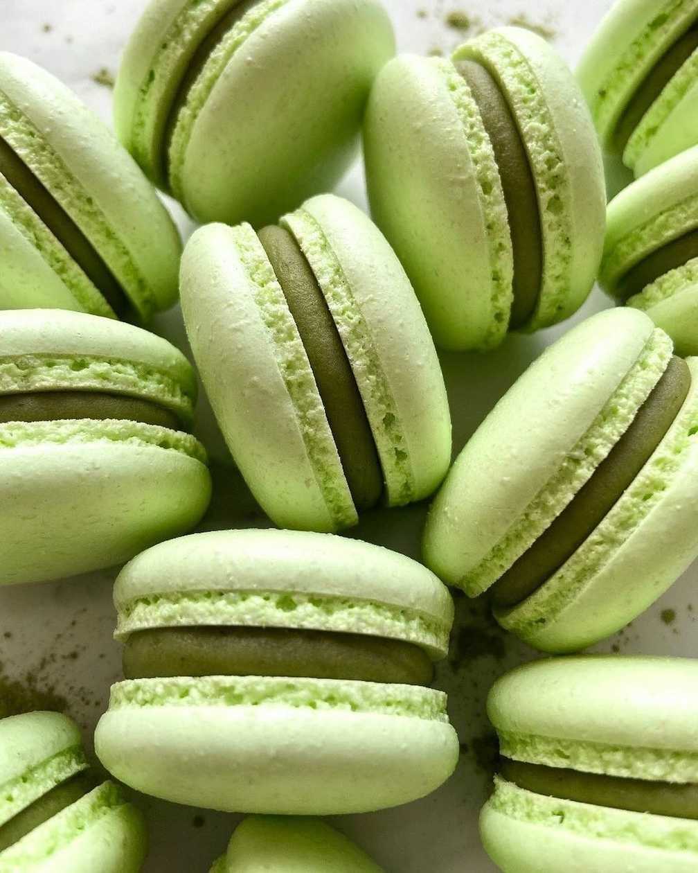 Macarons Matcha-Raspberry