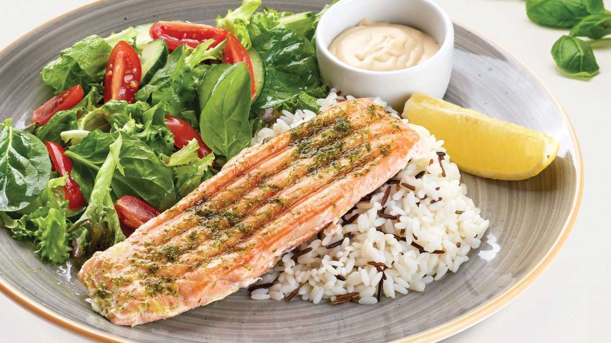Grilēta laša fileja