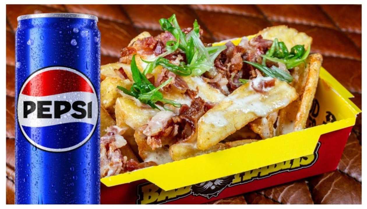 Картофель фри с беконом и голубым сыром + Pepsi 0.33L