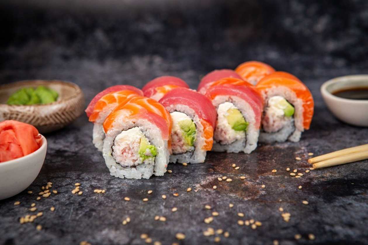 #34 Rainbow Maki 8pcs