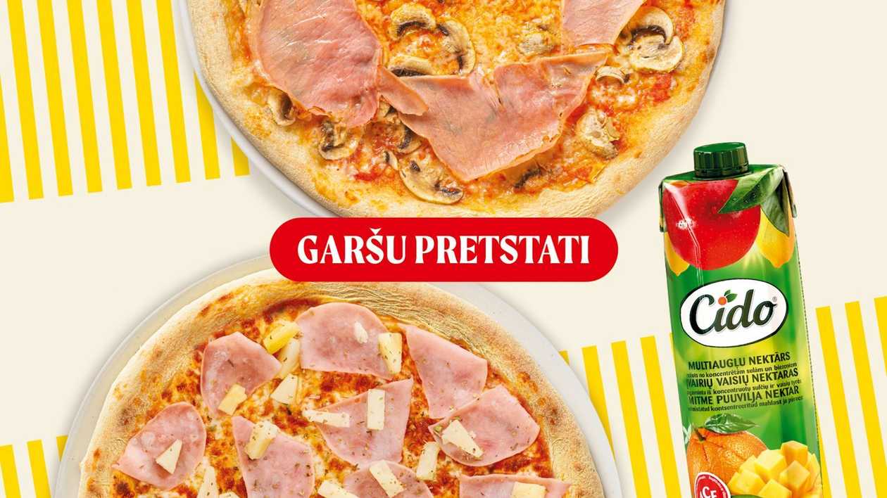 Capricciosa + Havaju + Cido sula