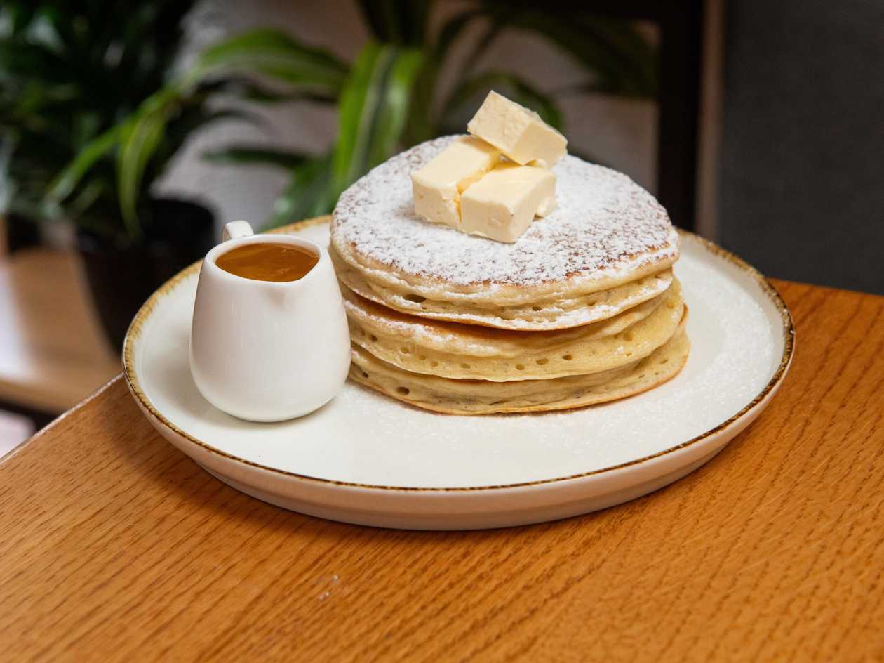 Pancakes with Honey and Butter