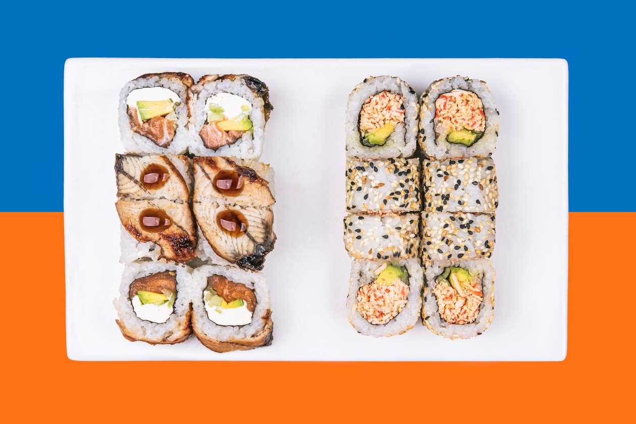 Canada + Californai roll with crab