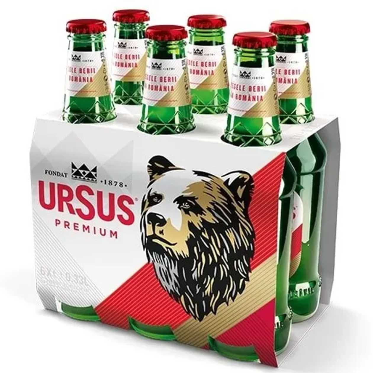Ursus bere 5% alc. 6 x 330 ml