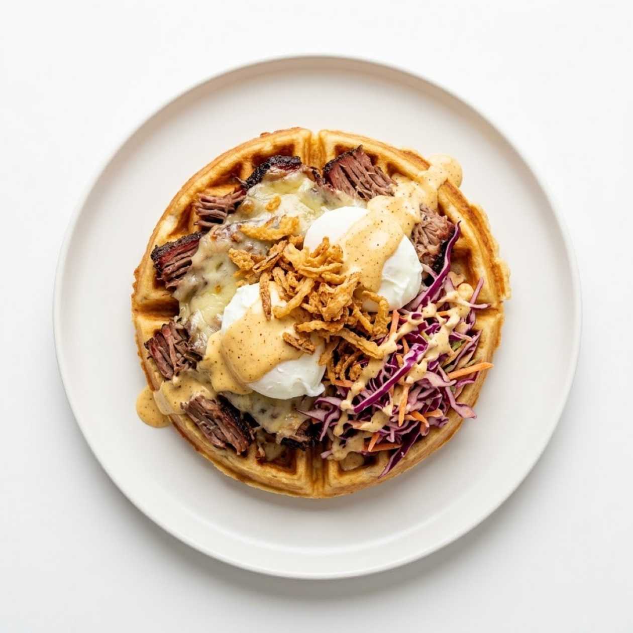 Pulled Beef Waffle