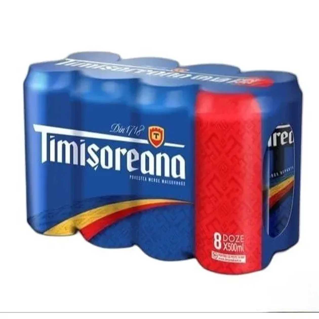 Timisoreana bere 5% alc. 8 x 500 ml