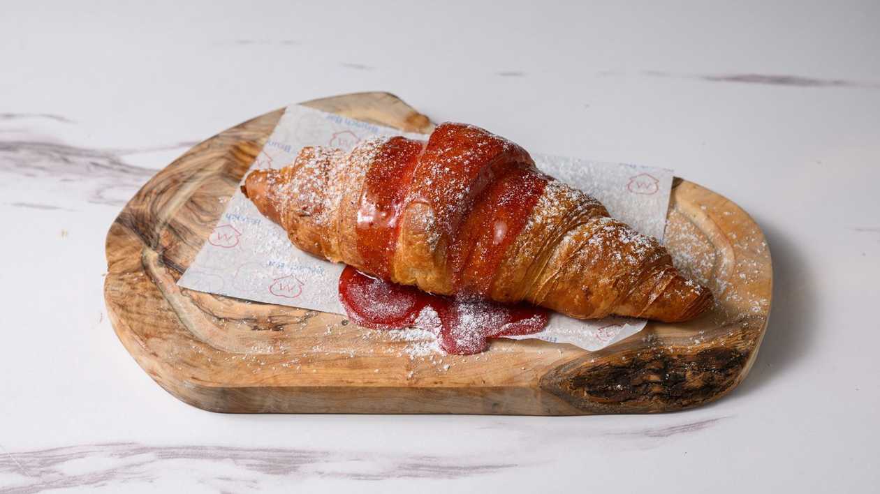 Strawberry &  Custard Croissant