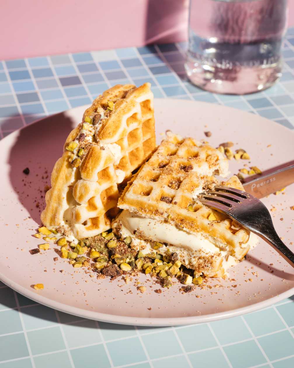 Dubai Style Waffle Sandwich