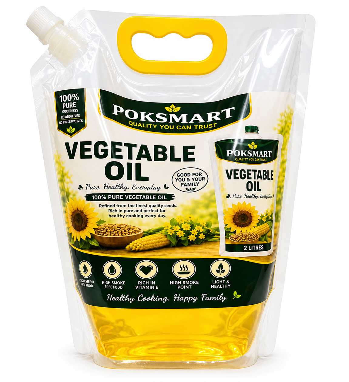 Poksmart Vegetable Oil (2 Litres)