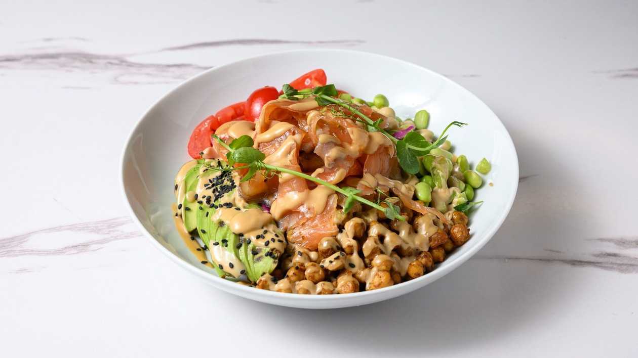 House Cured Salmon Rice Bowl
