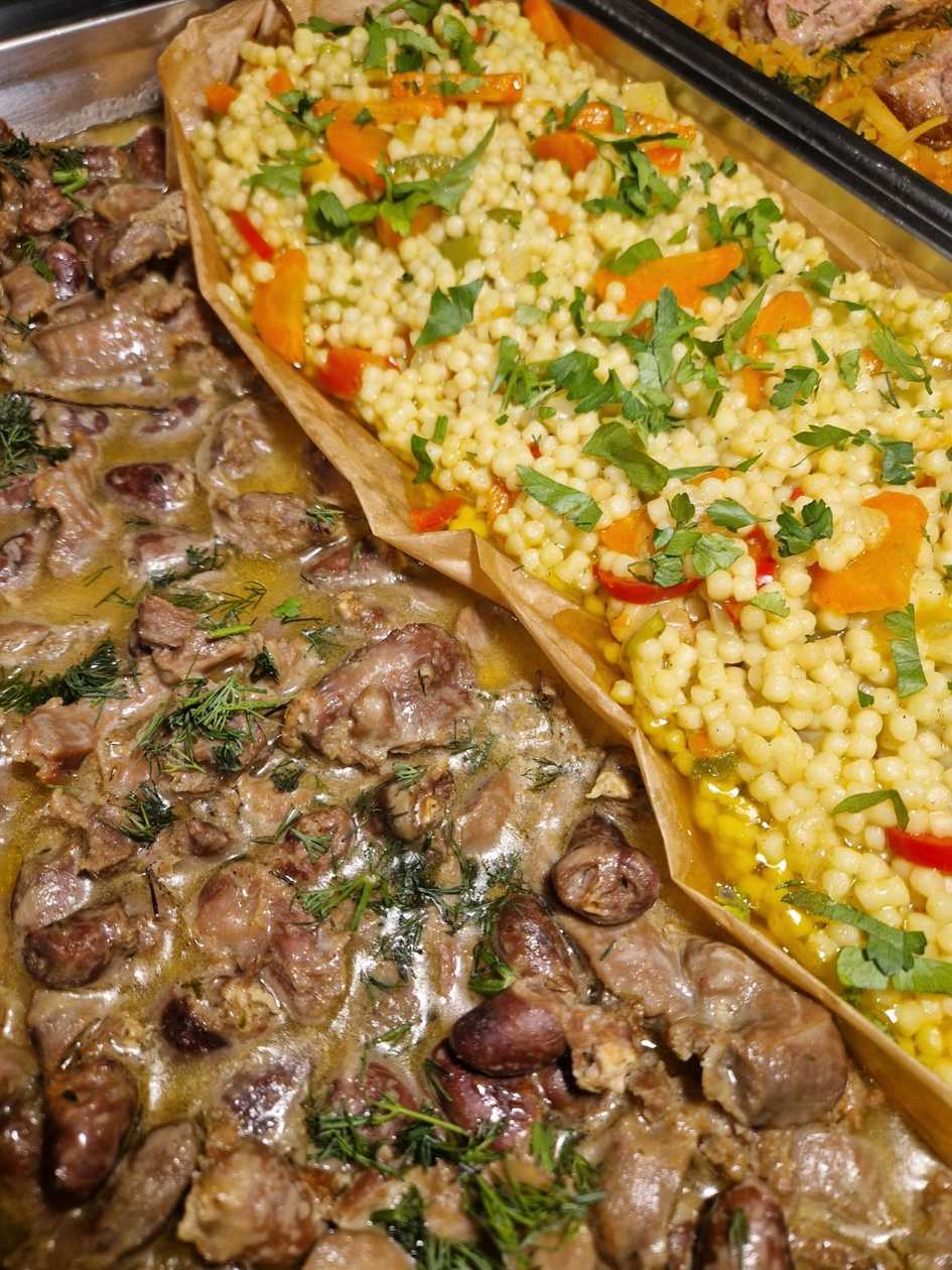 Chicken Offal with Serbian Rice or Couscous