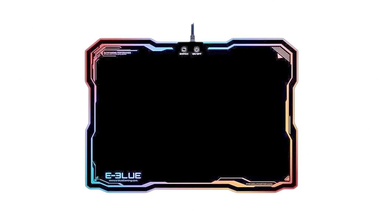 Podložka E-Blue EMP013 36.5x26.5 cm čierna s RGB podsvietením