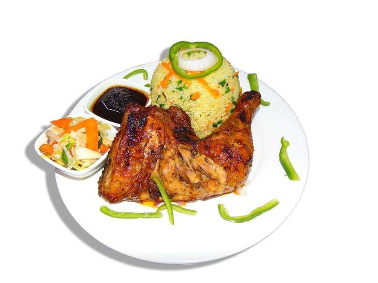 Grilled Chicken Thigh with Rice or Chips