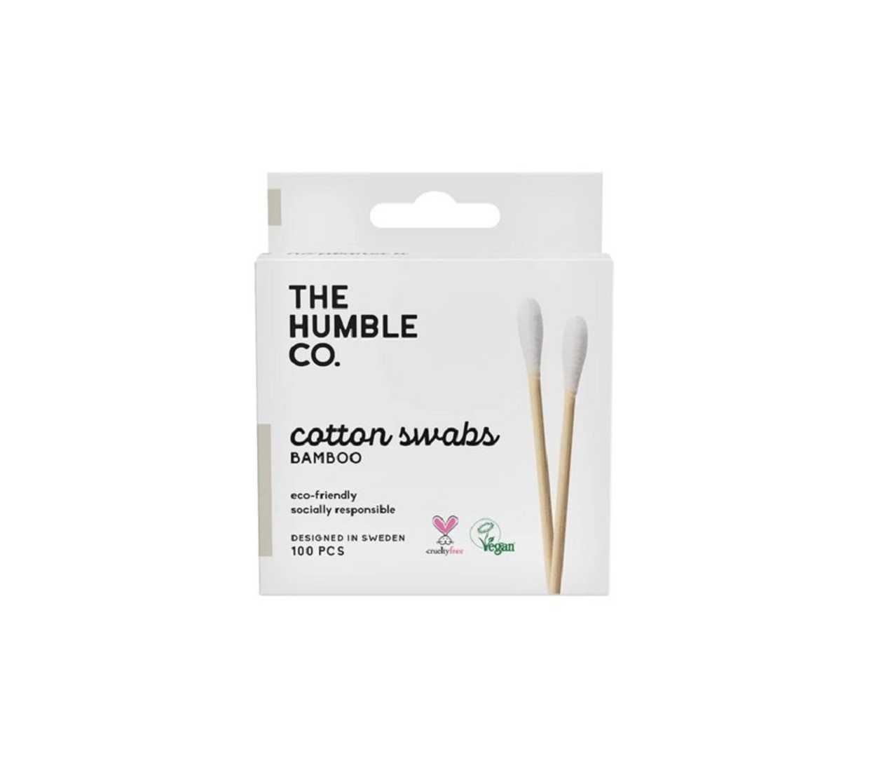 The Humble Co. Cotton Swabs - White 100pcs