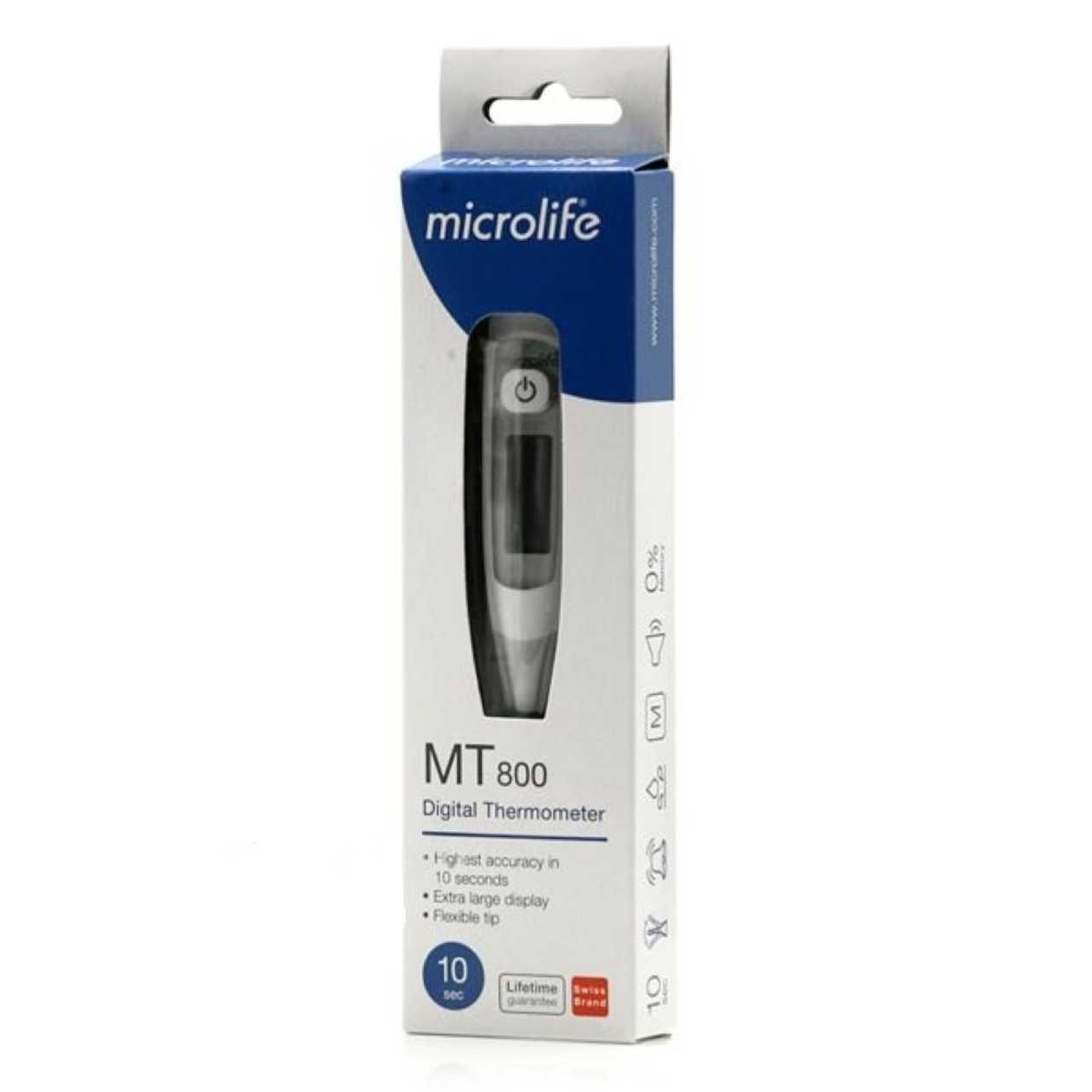 Microlife 10 Seconds Digital Thermometer MT 800