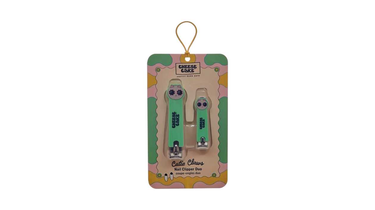 Cheesecake Nail Clipper Duo Pack Green Cat
