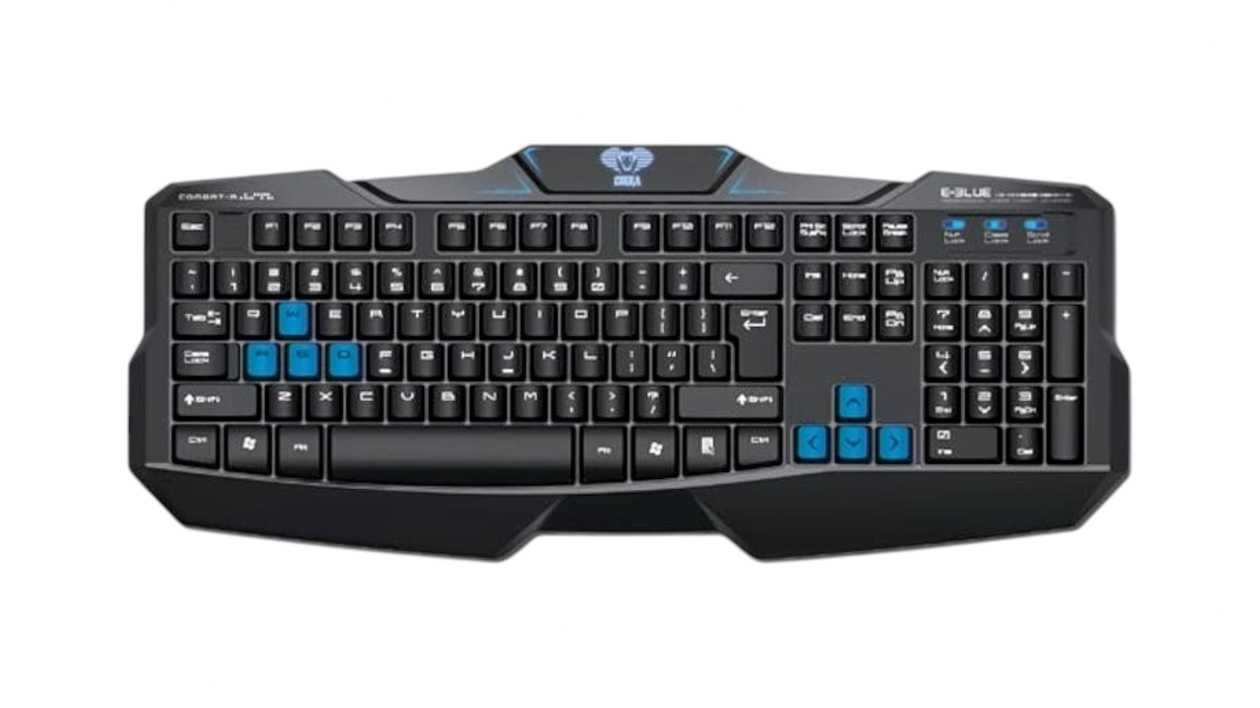 Drôtová klávesnica E-blue Cobra EKM746 CZ/SK layout čierna
