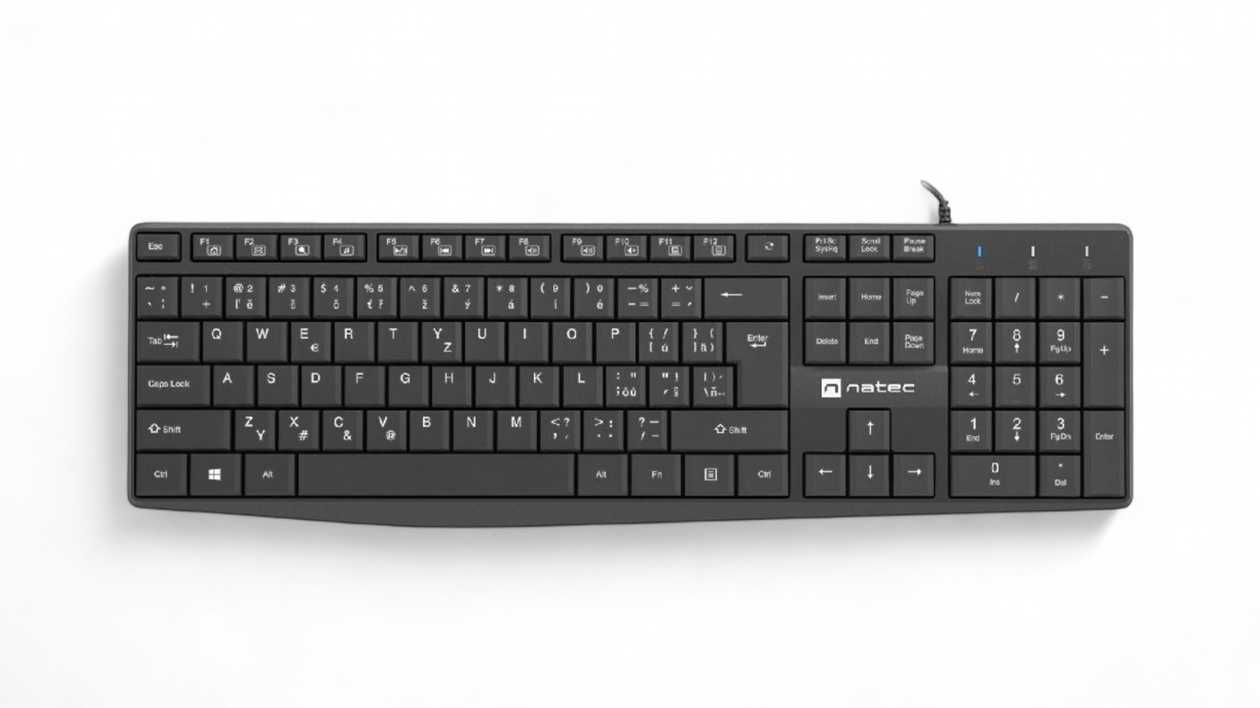 Drôtová klávesnica Natec Nautilus 2 CZ-SK layout čierna