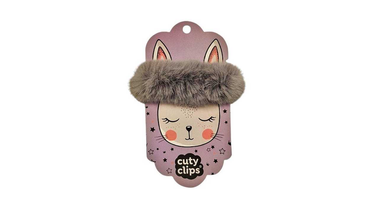 Cuty Clips Fluffy Bunny Παιδικό Γούνινο Λαστιχάκι Μαλλιών