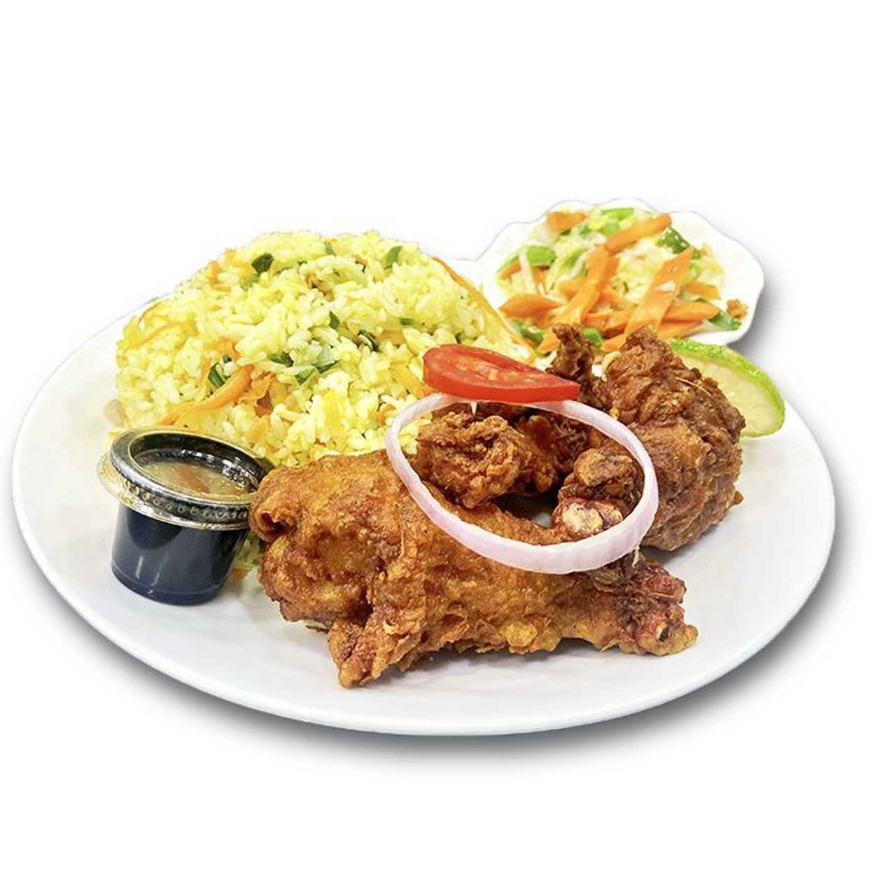 3 Pieces of Fried Chicken with Fried Rice or Chips