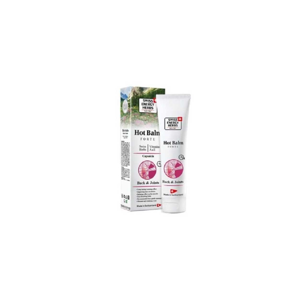 Swiss Energy Hot Balm Forte Vitamins A&E 75ml