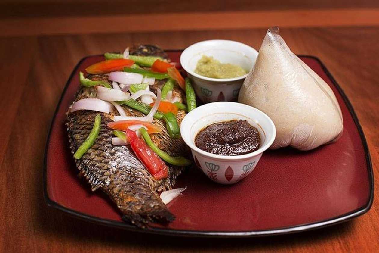 Half Tilapia with Banku