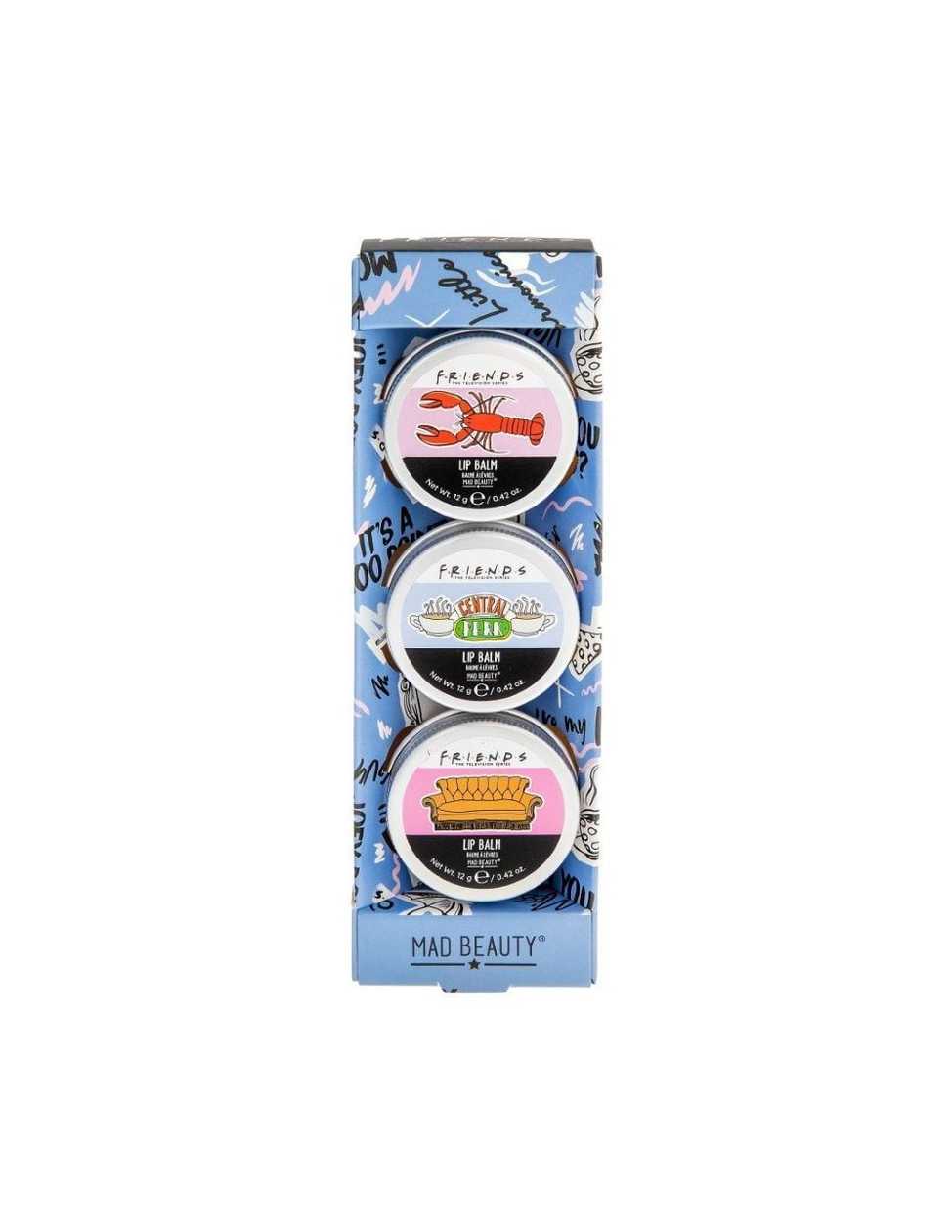 Mad Beauty Friends Trio  Lip Balm