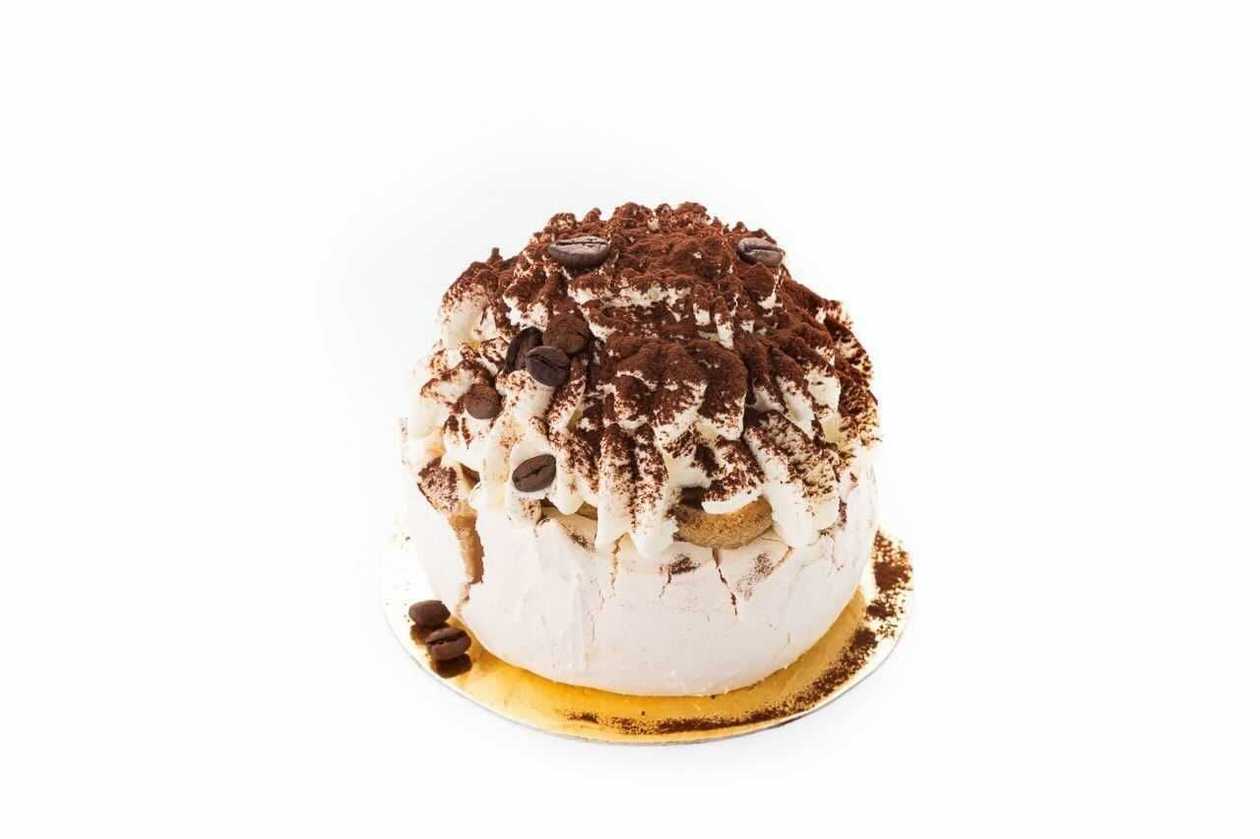 Tiramisu pavlova minitort ~ 180g